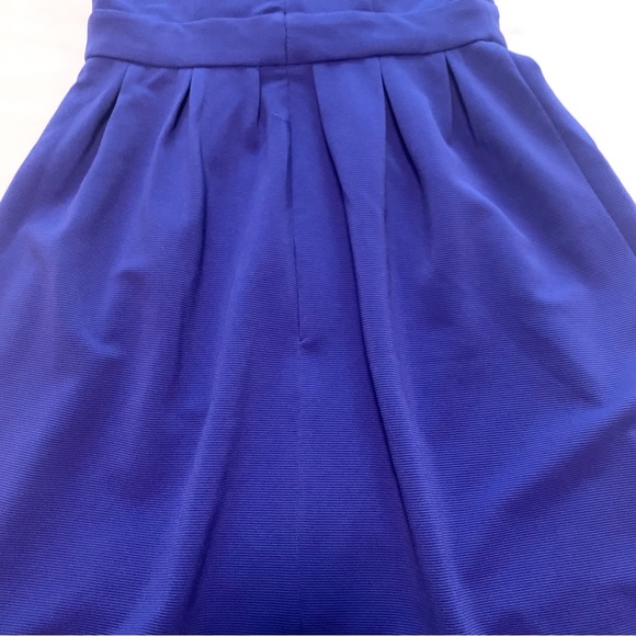 NWOT Blue Sleeveless A-line Dress with Bow and Scallop Neckline - Picture 6 of 6